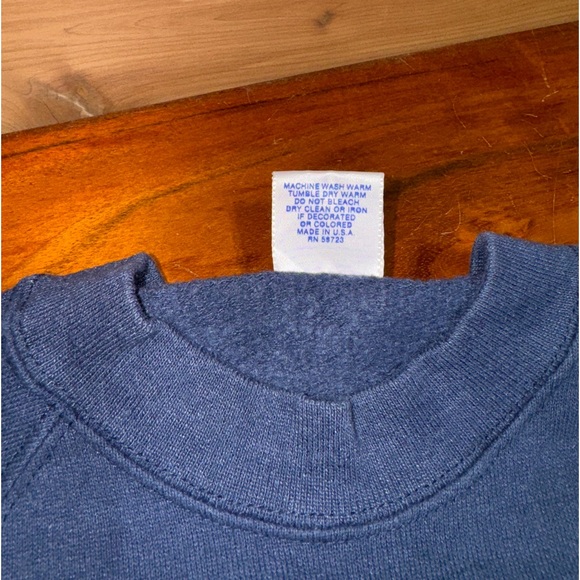 VTG 80’s/90’s Chicago Bears NFL Football Navy Sweatshirt Women’s XL / L/M Men’s - Picture 6 of 6